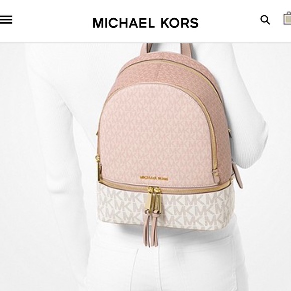 Brand new Michael Kors medium rhea ballet multi colorblock backpack - Picture 2 of 3